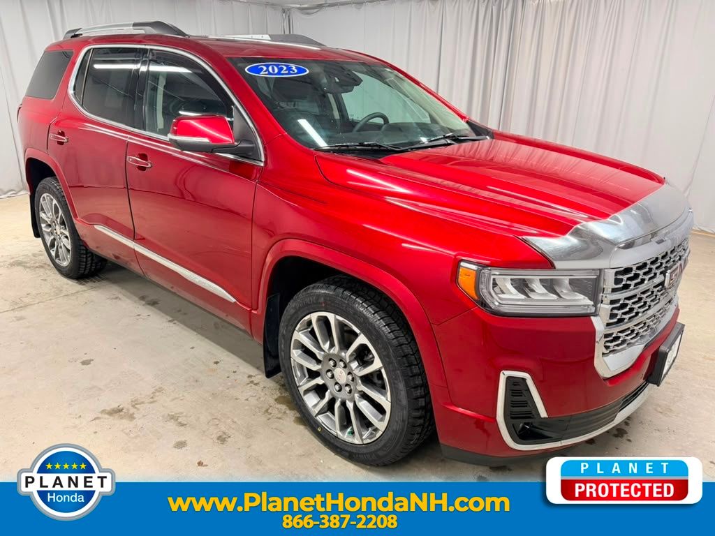 Volcanic Red Tintcoat 2023 GMC Acadia SUV / Crossover Four-Wheel Drive 9-Speed Automatic