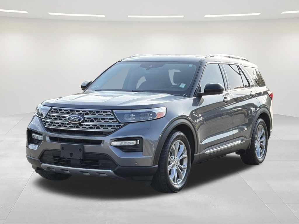 Gray Metallic 2022 Ford Explorer SUV / Crossover Rear-Wheel Drive Automatic