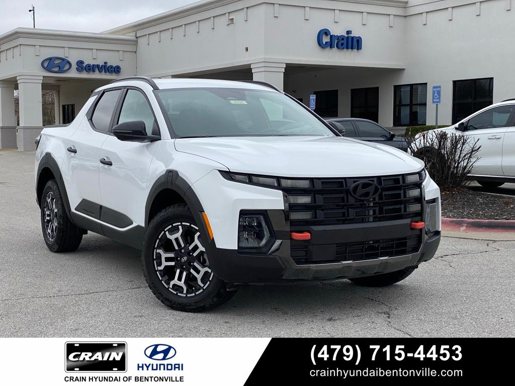 White 2025 Hyundai Santa Cruz Pickup Truck All-Wheel Drive Automatic