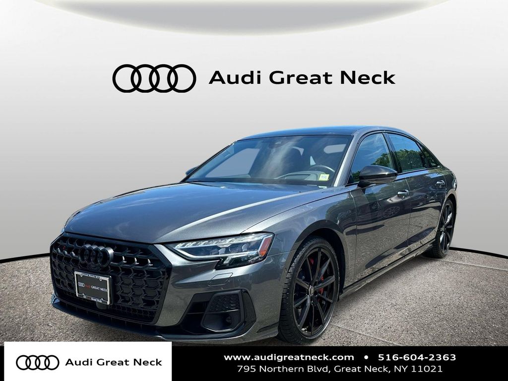 Daytona Gray Pearl 2024 Audi S8 4.0T quattro Sedan All-Wheel Drive 8-Speed Automatic