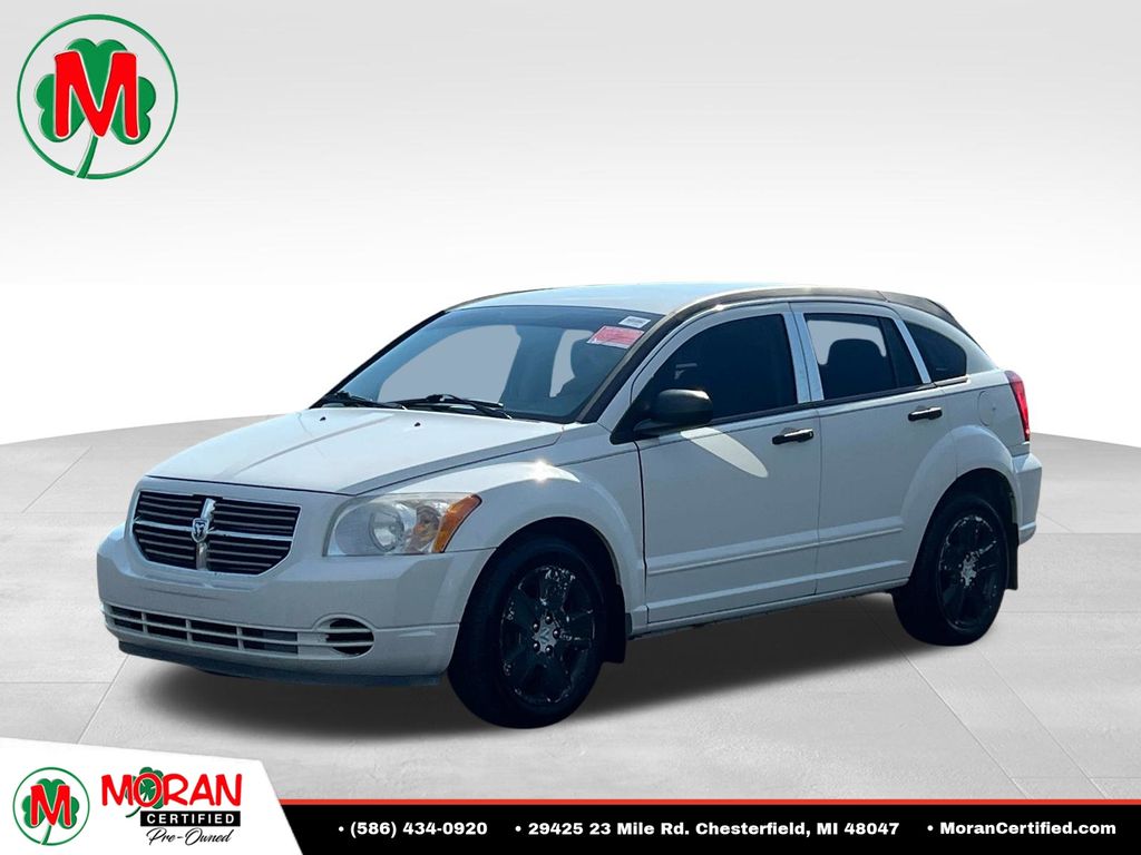 Stone White 2007 Dodge Caliber Hatchback Front-Wheel Drive Continuously Variable Transmission