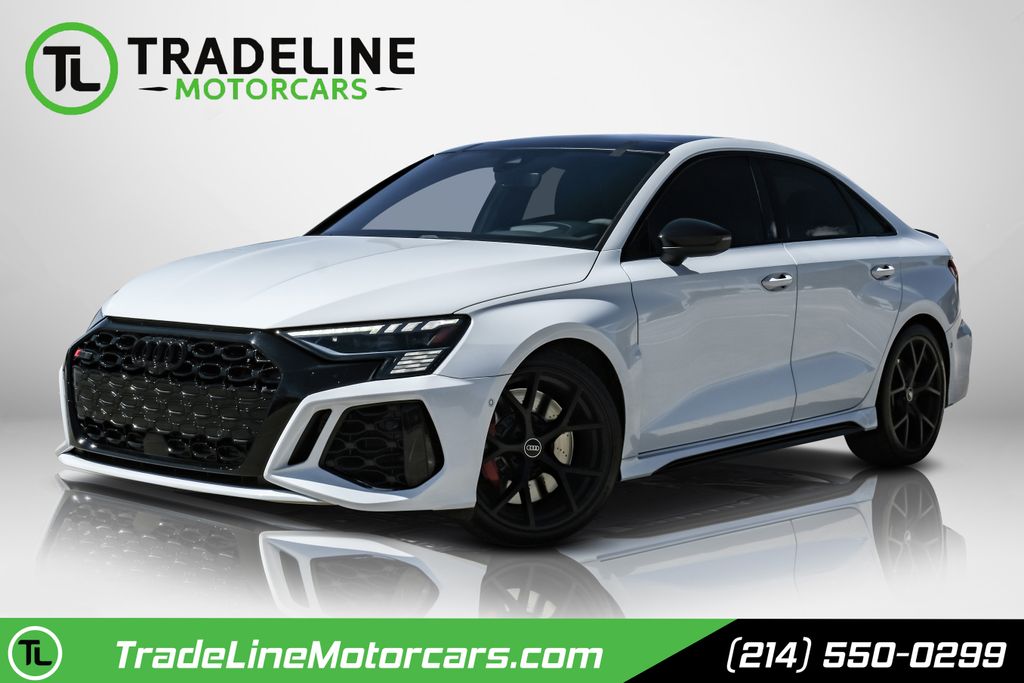 Glacier White Metallic 2024 Audi RS 3 Sedan All-Wheel Drive 7-Speed Automatic
