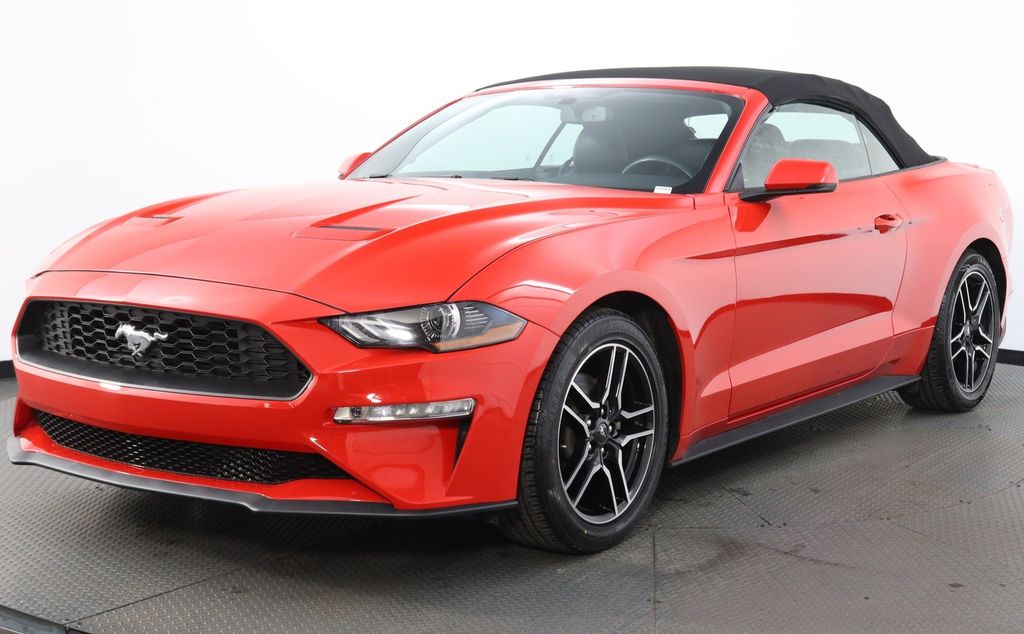 Race Red 2020 Ford Mustang EcoBoost Premium Convertible RWD Convertible Rear-Wheel Drive Automatic