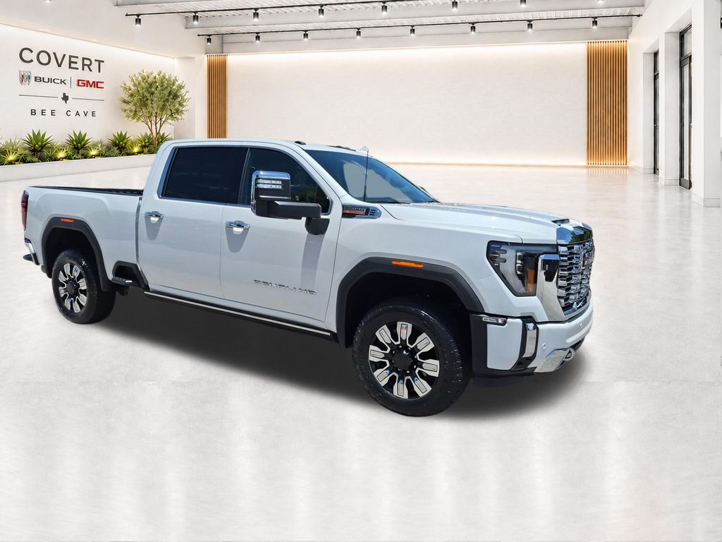White Frost 2025 GMC Sierra 2500HD Pickup Truck Four-Wheel Drive Automatic