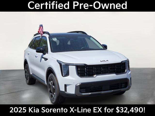 Glacial White Pearl 2025 Kia Sorento SUV / Crossover All-Wheel Drive 8-Speed Dual Clutch
