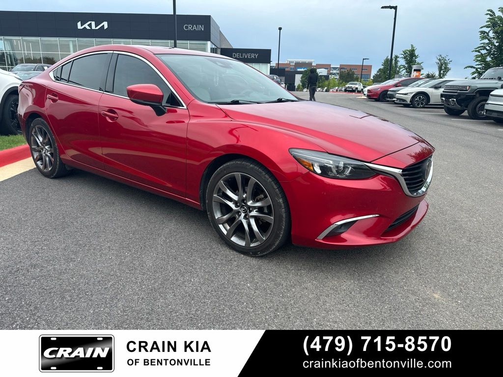 Soul Red Metallic 2017 Mazda MAZDA6 Sedan Front-Wheel Drive 6-Speed Automatic