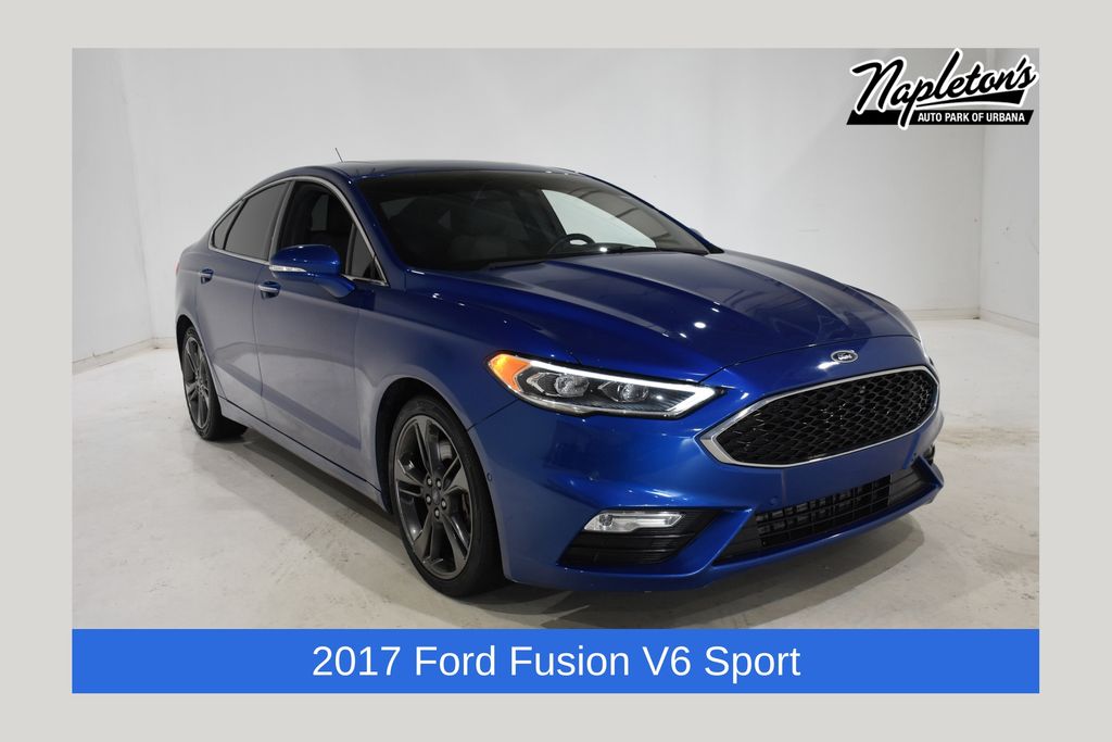 Lightning Blue 2017 Ford Fusion Sedan All-Wheel Drive 6-Speed Automatic