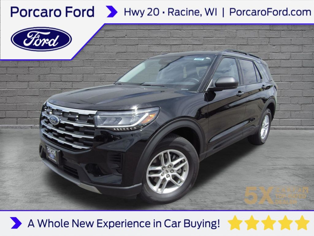 Agate Black Metallic 2026 Ford Explorer SUV / Crossover All-Wheel Drive Automatic