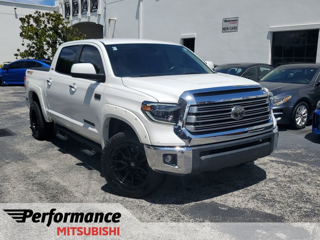 Super White 2020 Toyota Tundra Pickup Truck Four-Wheel Drive 6-Speed Automatic