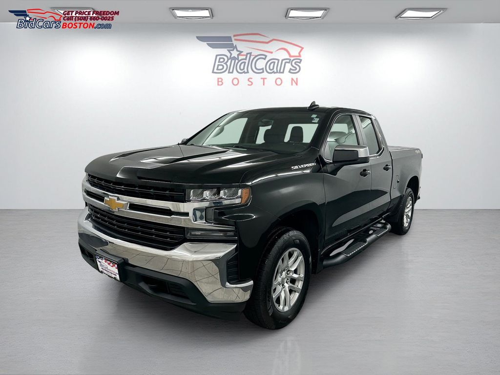 Black 2022 Chevrolet Silverado 1500 LT Double Cab 4WD Pickup Truck Four-Wheel Drive 8-Speed Automatic