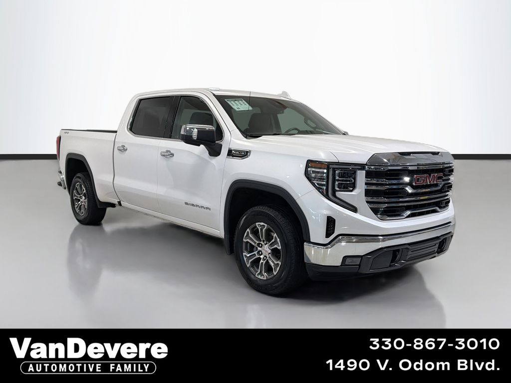 White Frost Tricoat 2023 GMC Sierra 1500 Pickup Truck Four-Wheel Drive Automatic