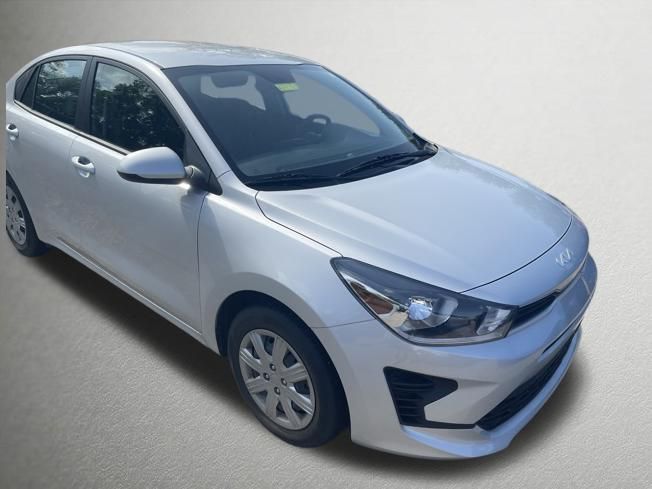 Silky Silver 2023 Kia Rio Sedan Front-Wheel Drive Continuously Variable Transmission