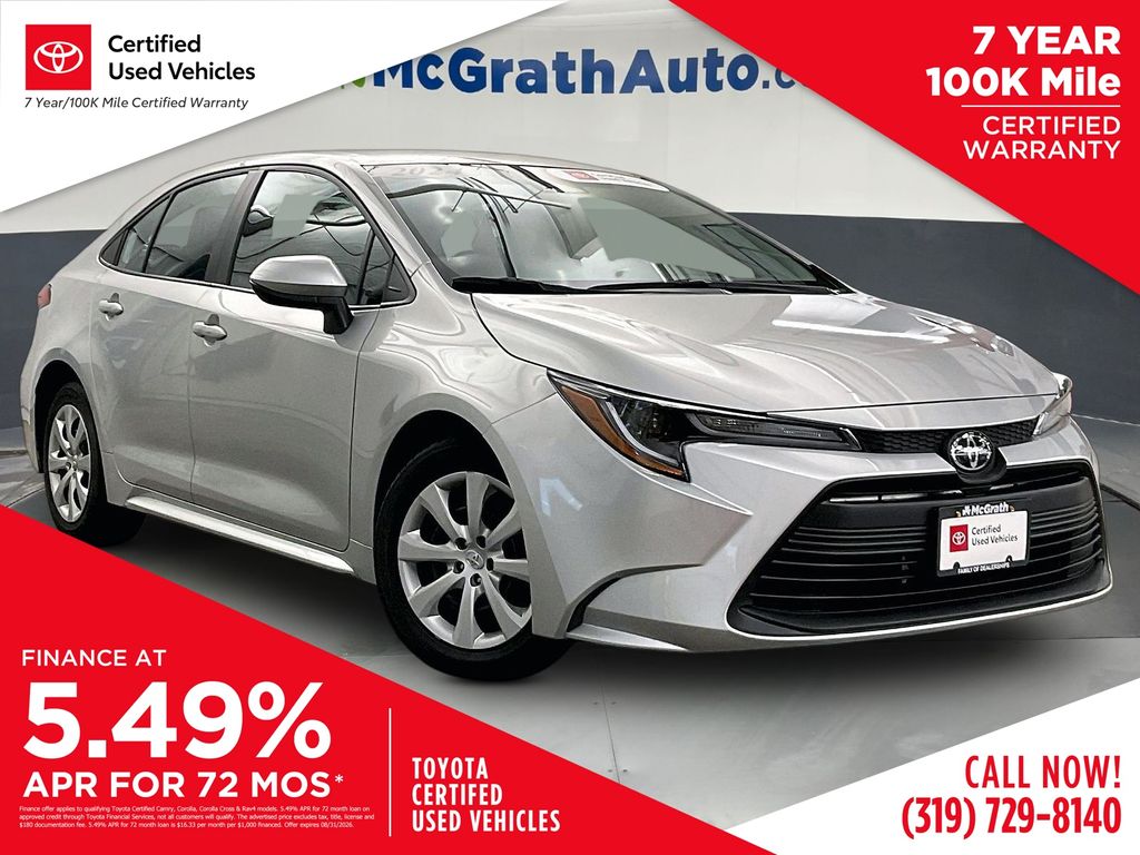 Classic Silver Metallic 2024 Toyota Corolla Sedan Front-Wheel Drive Continuously Variable Transmission