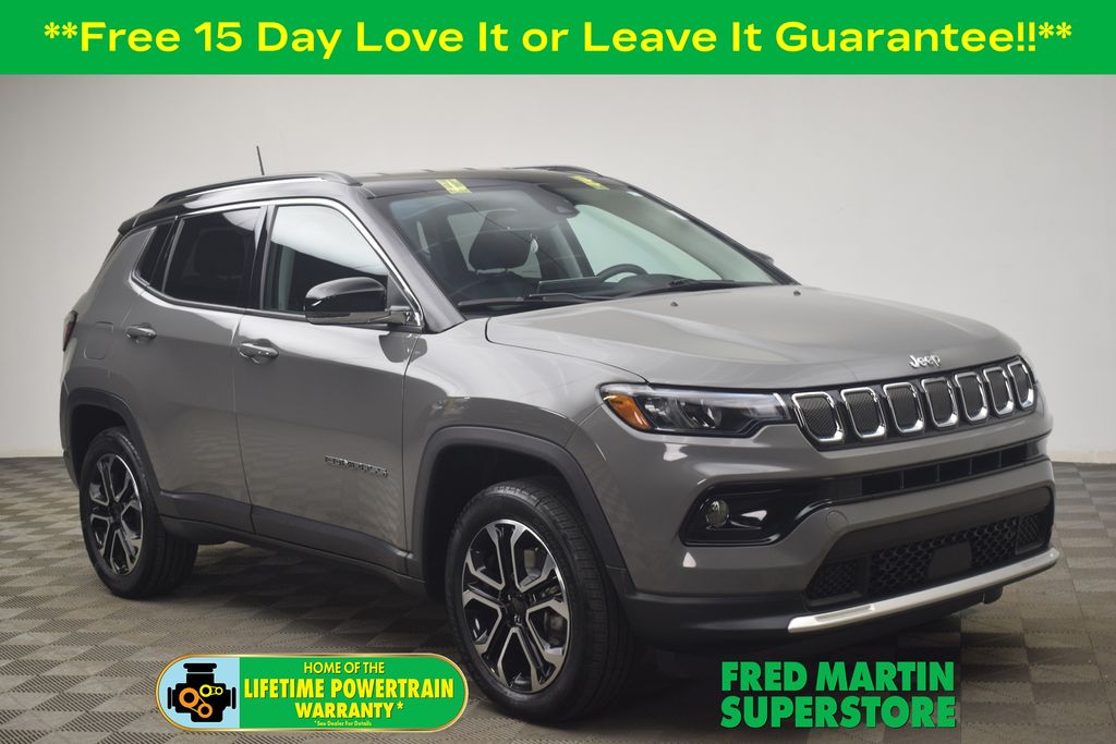 Sting-Gray Clearcoat 2022 Jeep Compass Limited 4WD SUV / Crossover Four-Wheel Drive 9-Speed Automatic
