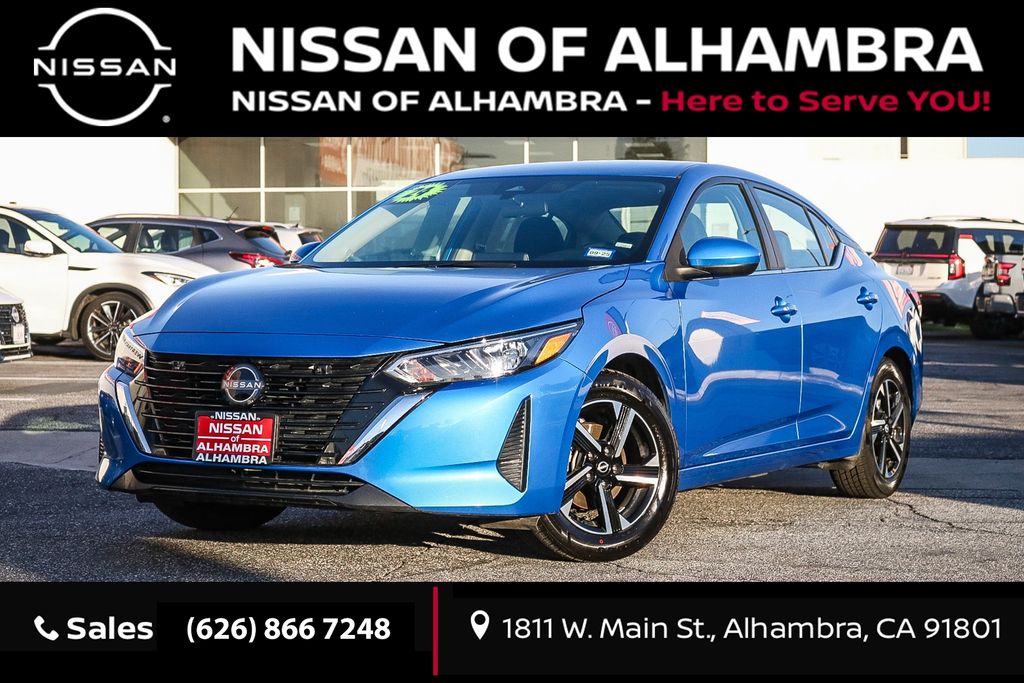 Electric Blue Metallic 2024 Nissan Sentra Sedan Front-Wheel Drive Continuously Variable Transmission