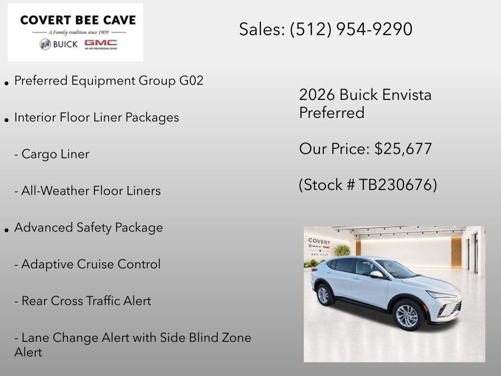 New 2026 White Buick Preferred image 8