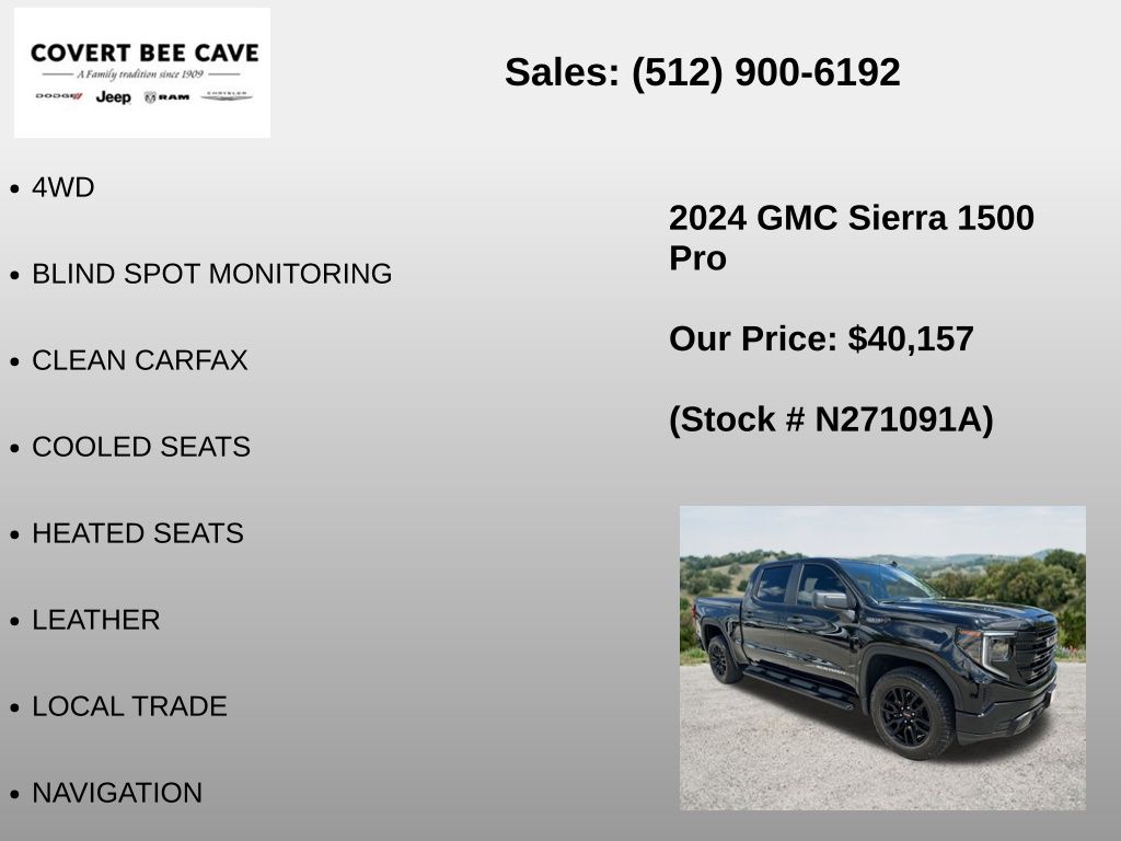 Used Car 2024 Gmc Sierra 1500  Pro For Sale Under $50,000 In Austin, Texas