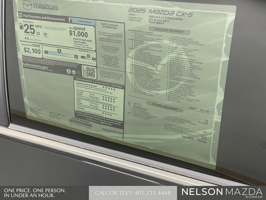 New 2025 Black Mazda 2.5 S Preferred Package image 17