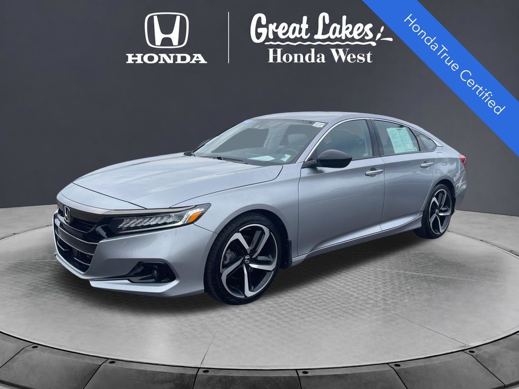 Lunar Silver Metallic 2022 Honda Accord Sedan Front-Wheel Drive Continuously Variable Transmission