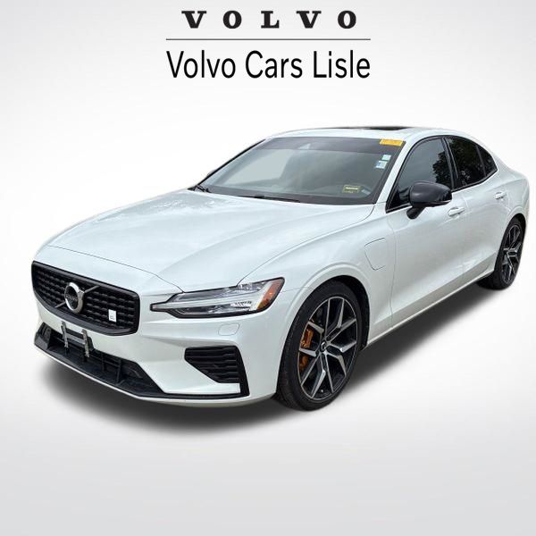 Crystal White Metallic 2022 Volvo S60 T8 Polestar Engineered Extended Range eAWD Sedan All-Wheel Drive Automatic
