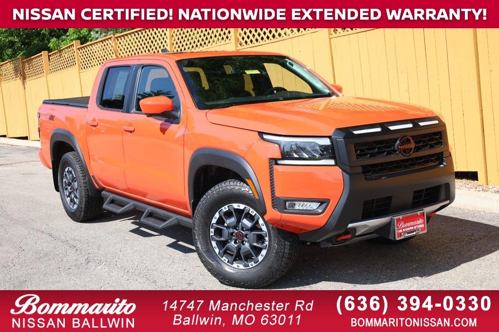 Afterburn Orange 2026 Nissan Frontier PRO-4X Crew Cab 4WD Pickup Truck Four-Wheel Drive 9-Speed Automatic Overdrive