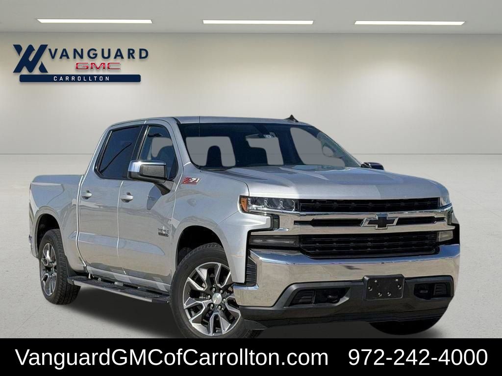 Silver Ice Metallic 2021 Chevrolet Silverado 1500 Pickup Truck Four-Wheel Drive 8-Speed Automatic