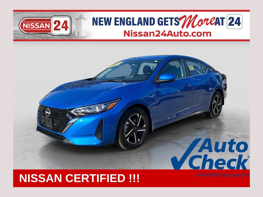 Electric Blue Metallic 2024 Nissan Sentra SV FWD Sedan Front-Wheel Drive Continuously Variable Transmission