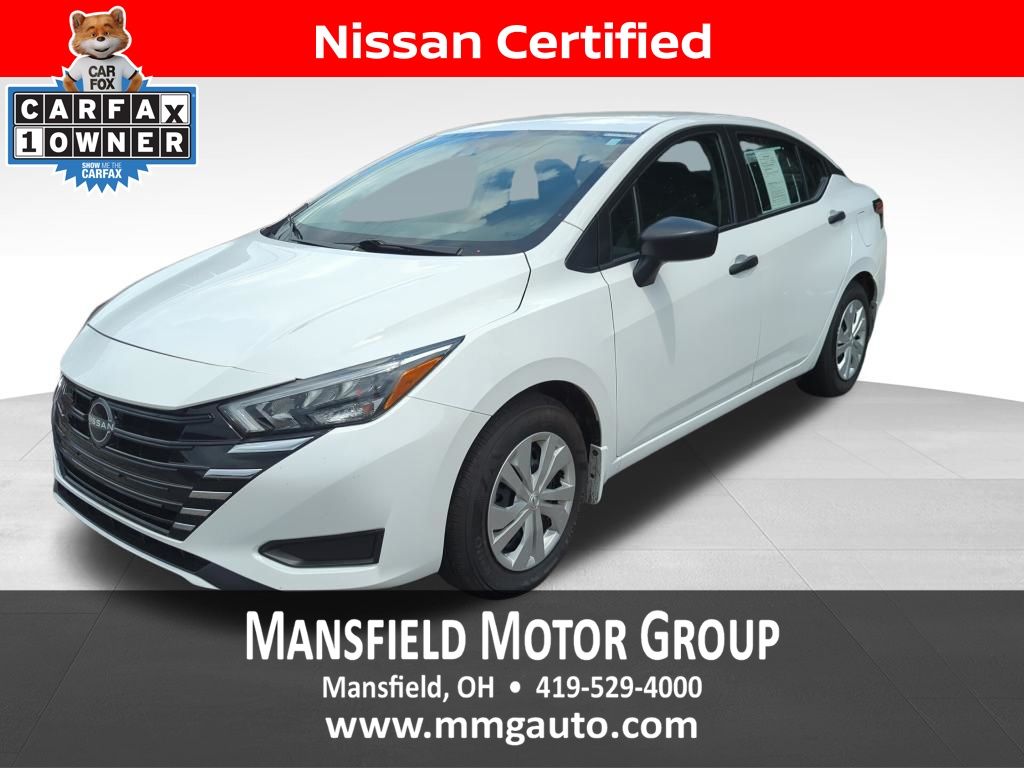 White (Fresh Powder) 2025 Nissan Versa Sedan Front-Wheel Drive Continuously Variable Transmission