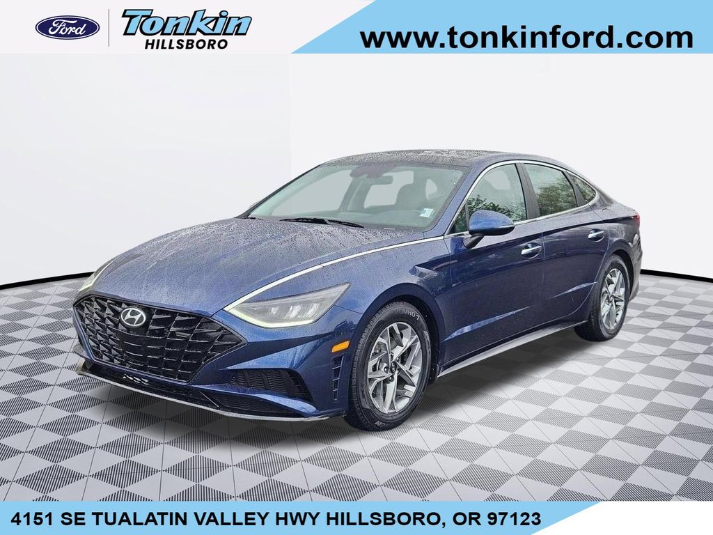 Stormy Blue 2020 Hyundai Sonata Sedan Front-Wheel Drive 8-Speed Automatic Overdrive