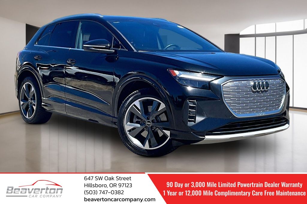 Mythos Black Metallic 2022 Audi Q4 e-tron SUV / Crossover All-Wheel Drive Automatic