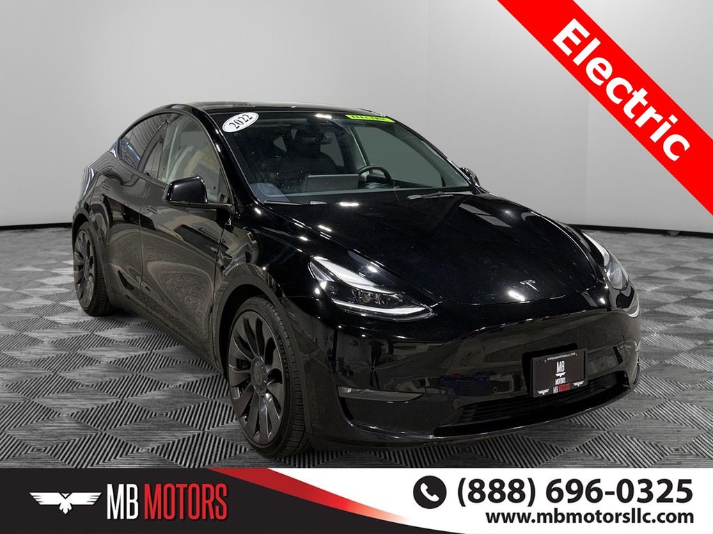 Black 2022 Tesla Model Y Performance AWD SUV / Crossover All-Wheel Drive 1-Speed Automatic