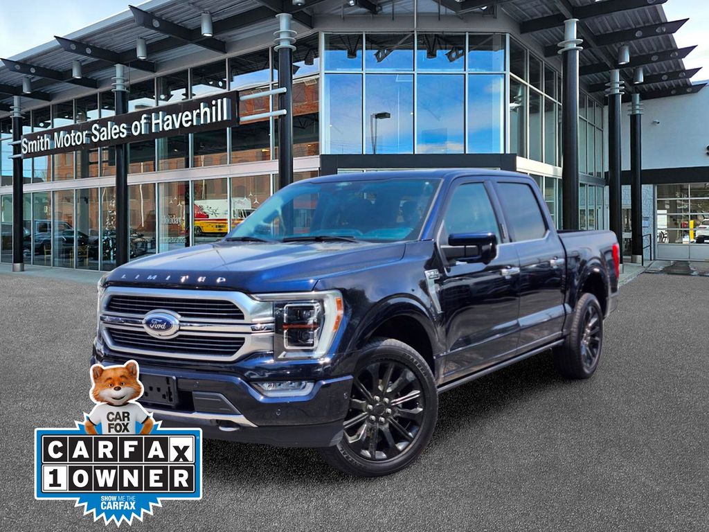 Blue Metallic 2022 Ford F-150 Pickup Truck Four-Wheel Drive Automatic