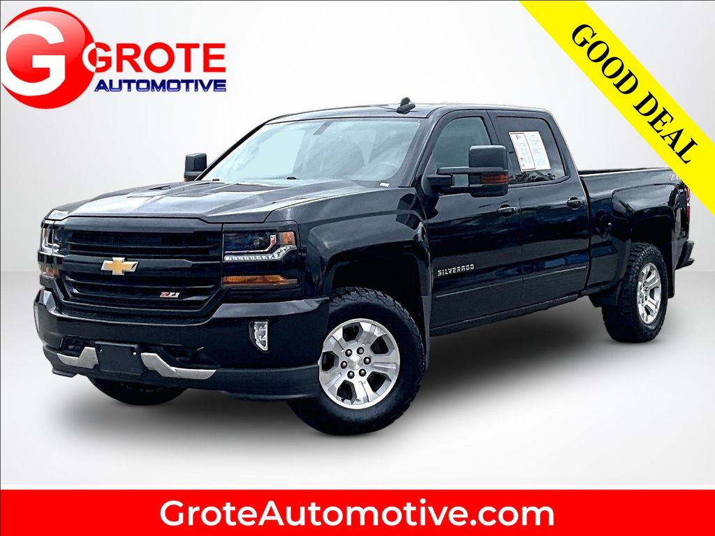 Black 2018 Chevrolet Silverado 1500 Pickup Truck Four-Wheel Drive 6-Speed Automatic Overdrive