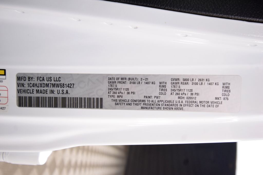 used 2021 Jeep Wrangler car, priced at $28,700