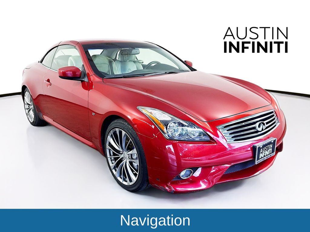 Red (Venetian Ruby) 2014 INFINITI Q60 Convertible Rear-Wheel Drive 7-Speed Automatic