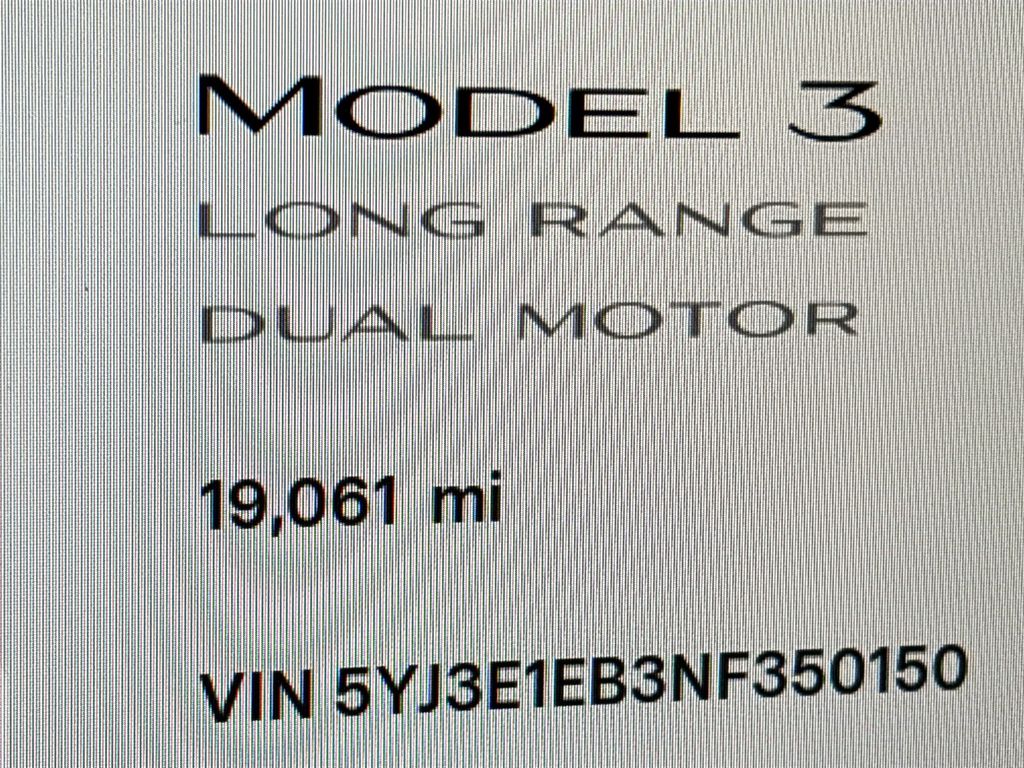 2022 Tesla Model 3 Long Range