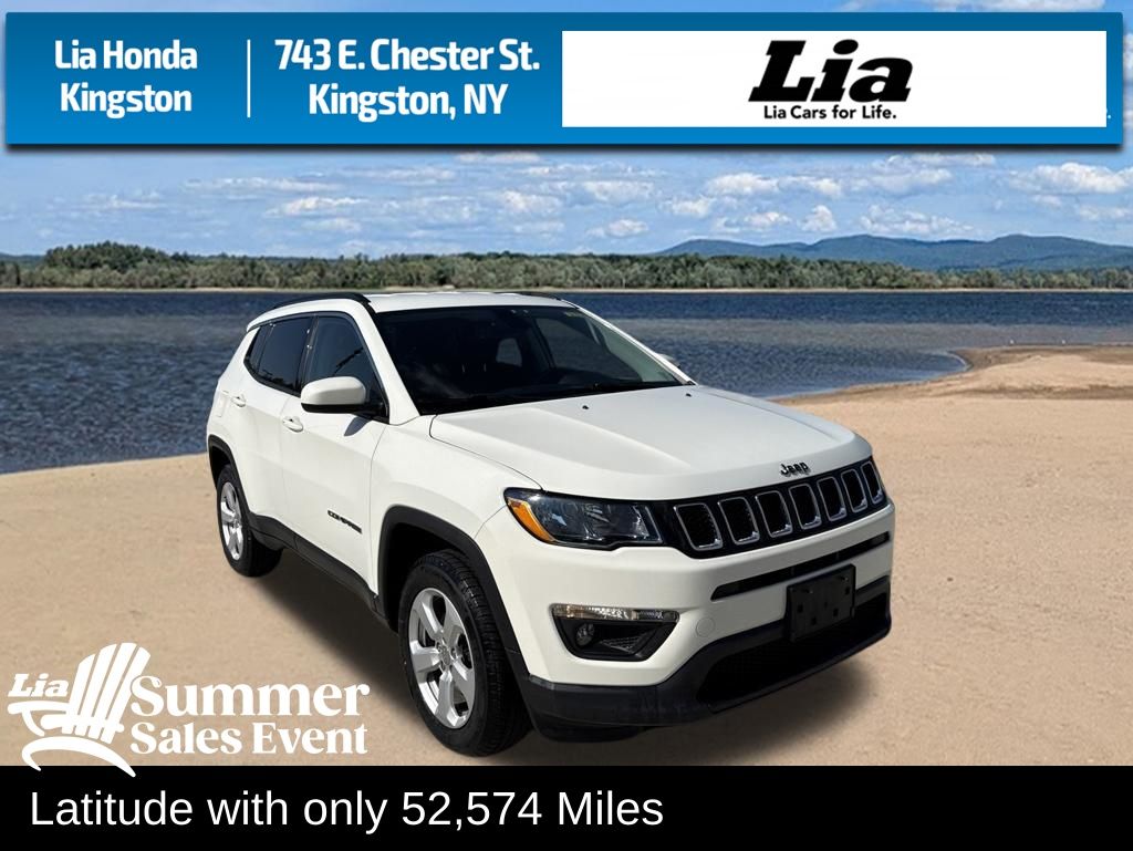 White Clearcoat 2020 Jeep Compass SUV / Crossover Four-Wheel Drive 9-Speed Automatic