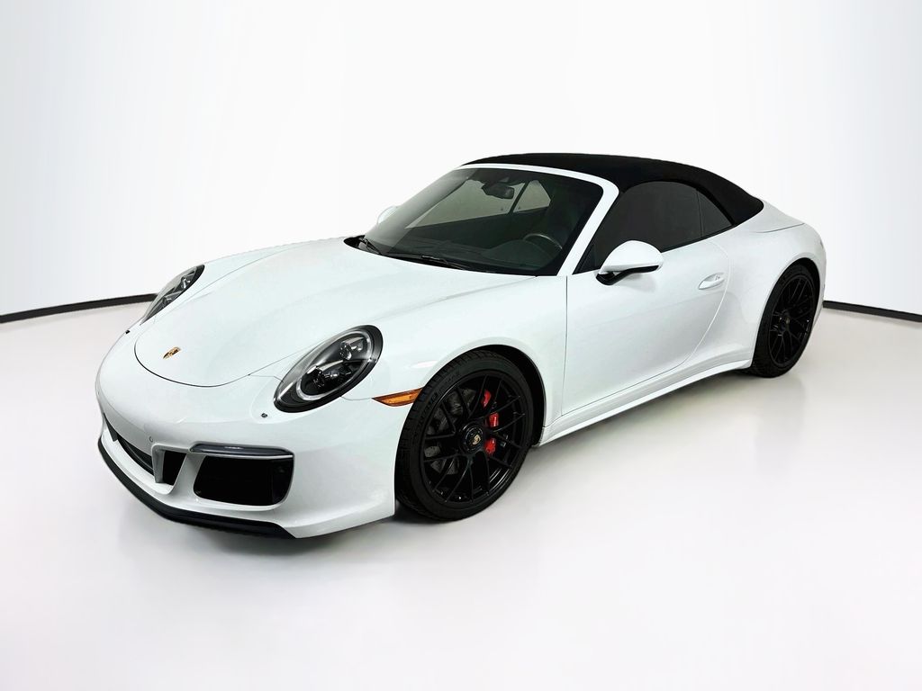 Carrara White Metallic 2018 Porsche 911 Convertible Rear-Wheel Drive 7-Speed Automatic