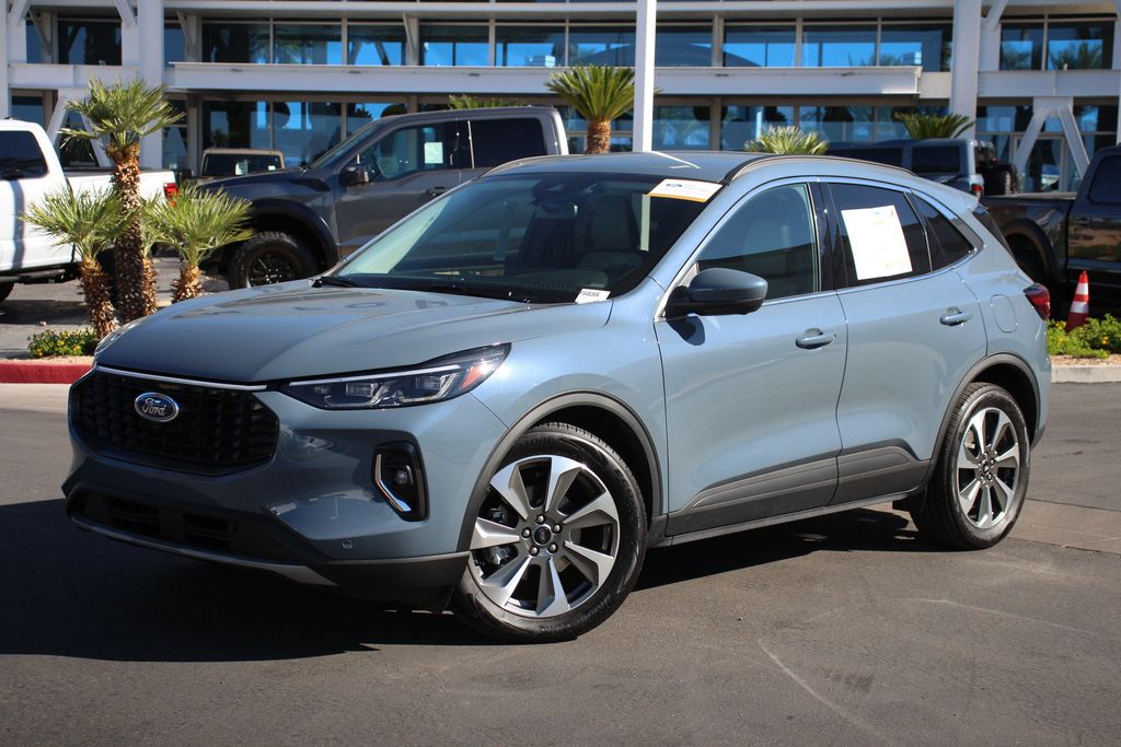 Vapor Blue Metallic 2023 Ford Escape Hybrid Platinum FWD SUV / Crossover Front-Wheel Drive Continuously Variable Transmission