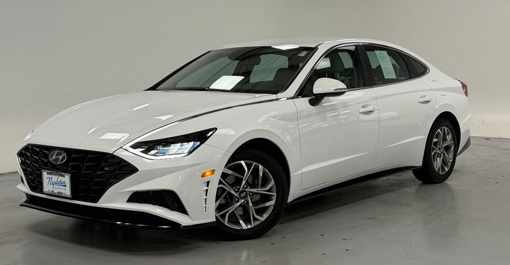 Serenity White 2023 Hyundai Sonata SEL FWD Sedan Front-Wheel Drive 8-Speed Automatic