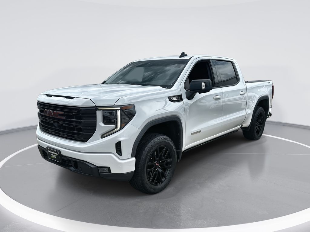 Summit White 2022 GMC Sierra 1500 Elevation Crew Cab 4WD Pickup Truck Four-Wheel Drive Automatic