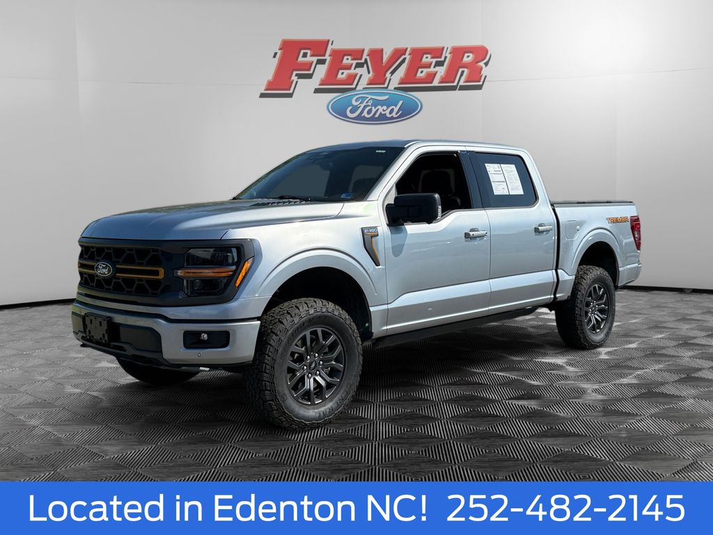 Iconic Silver Metallic 2025 Ford F-150 Tremor SuperCrew 4WD Pickup Truck Four-Wheel Drive Automatic