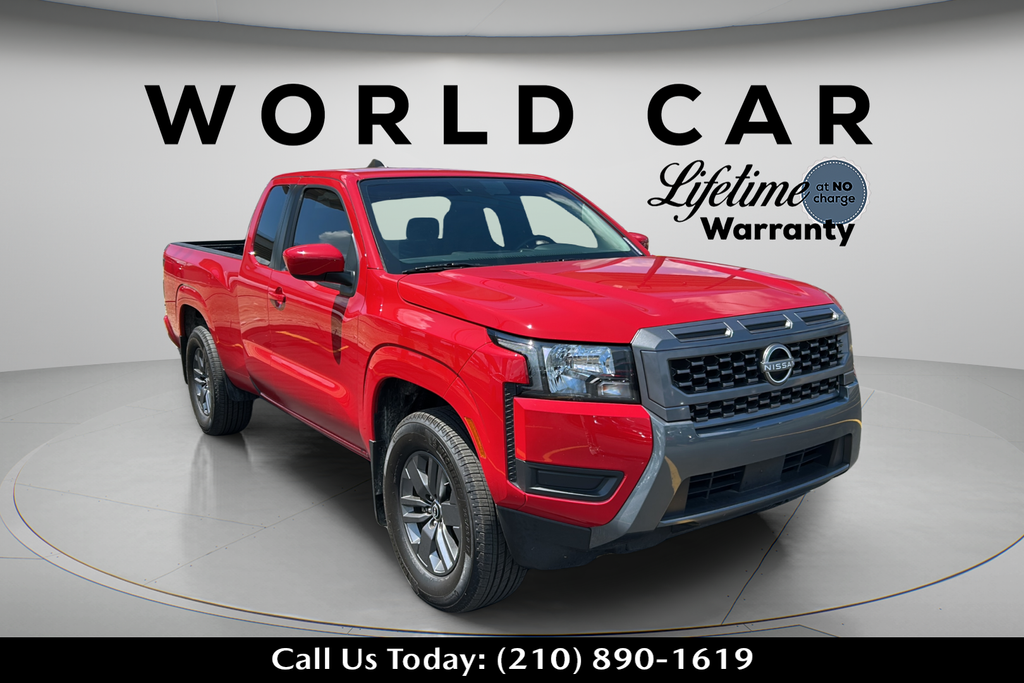 Red Alert 2025 Nissan Frontier Pickup Truck 4X2 9-Speed Automatic Overdrive