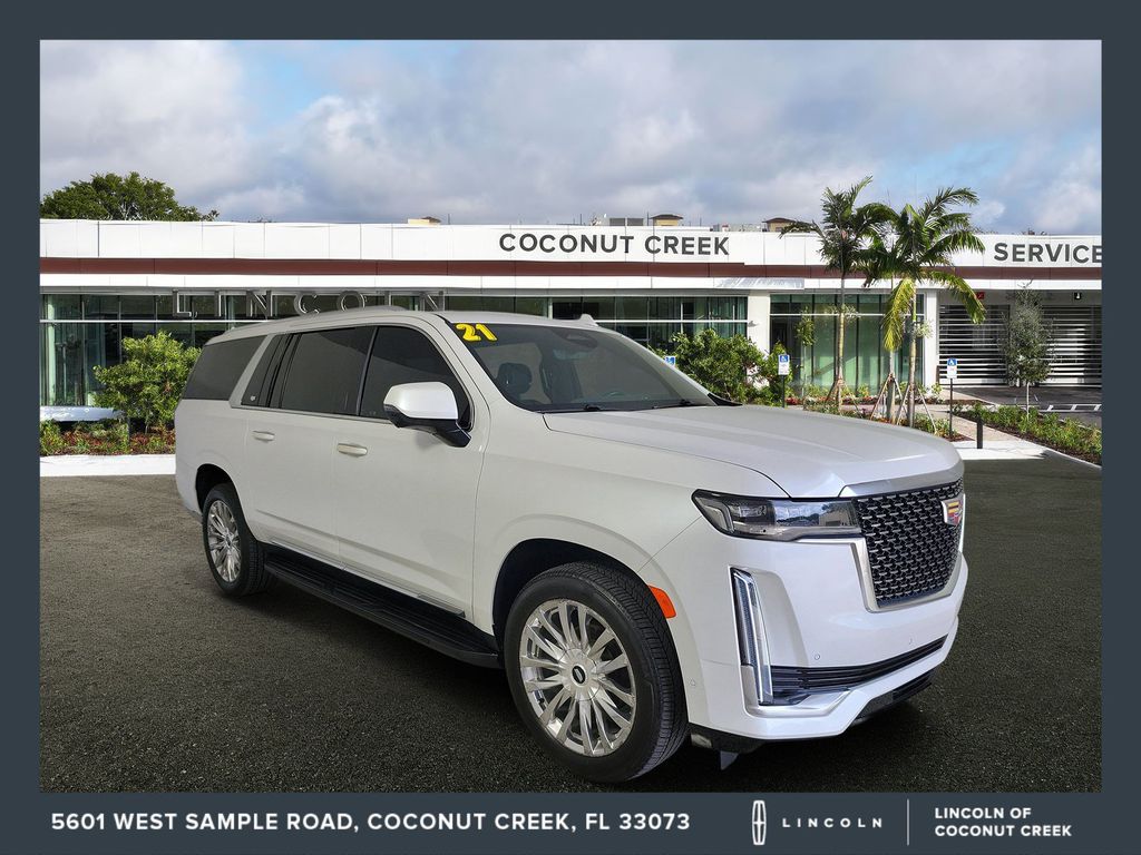 Crystal White 2021 Cadillac Escalade ESV SUV / Crossover Rear-Wheel Drive