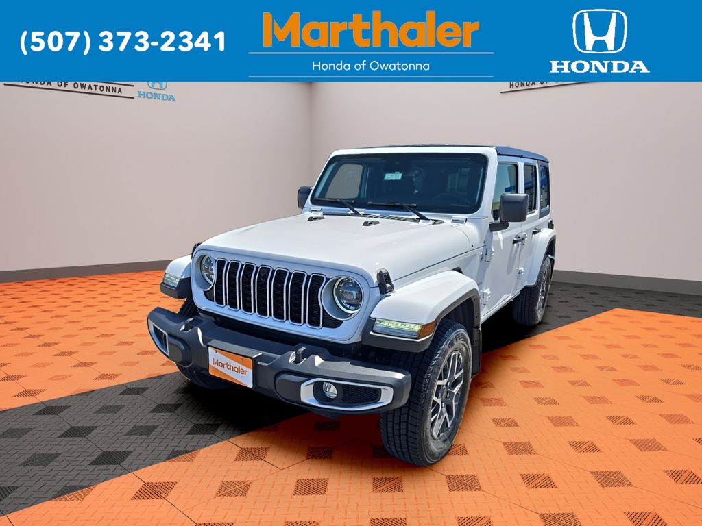 Bright White Clearcoat 2024 Jeep Wrangler SUV / Crossover Four-Wheel Drive 8-Speed Automatic