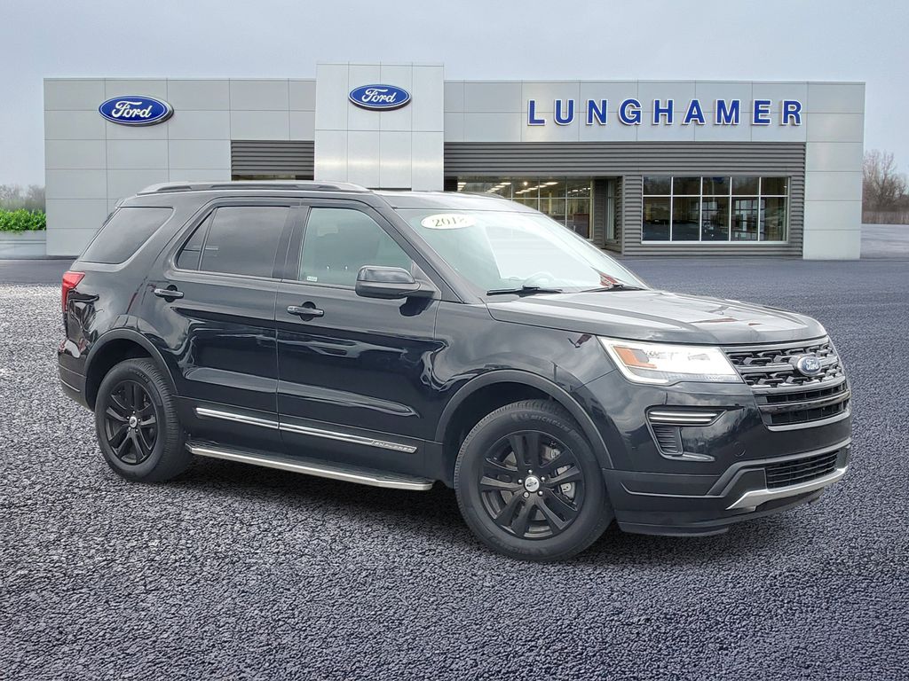 Shadow Black 2018 Ford Explorer XLT AWD SUV / Crossover All-Wheel Drive 6-Speed Automatic