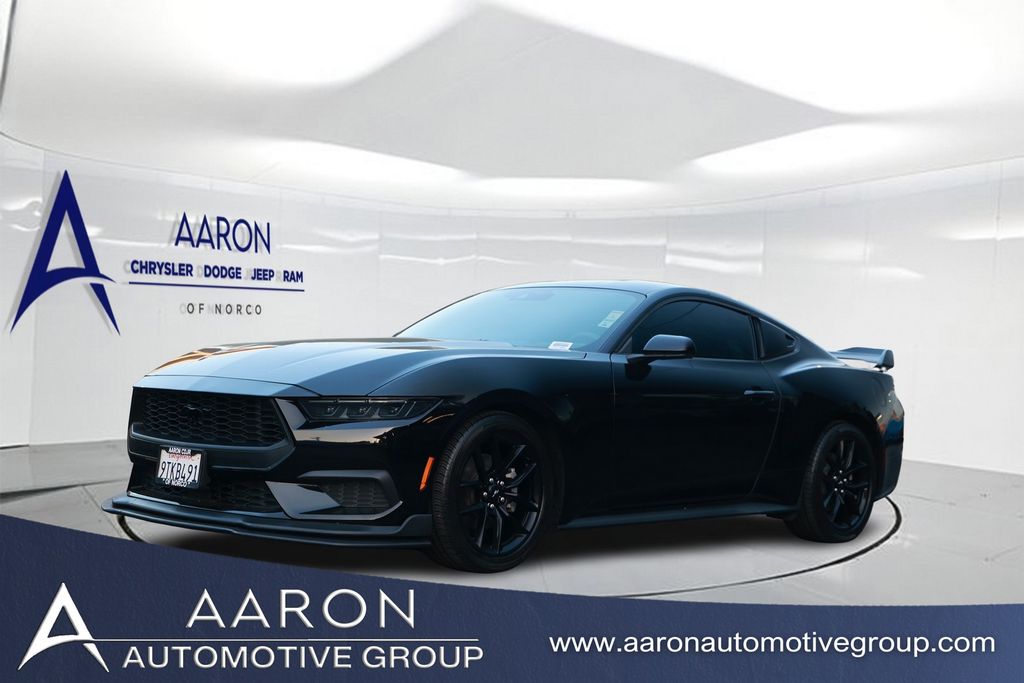 Shadow Black 2025 Ford Mustang Coupe Rear-Wheel Drive Automatic