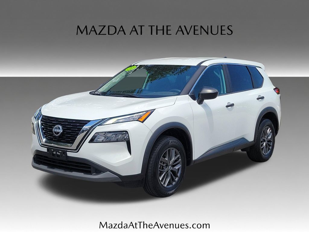 Glacier White 2023 Nissan Rogue SUV / Crossover Front-Wheel Drive Continuously Variable Transmission
