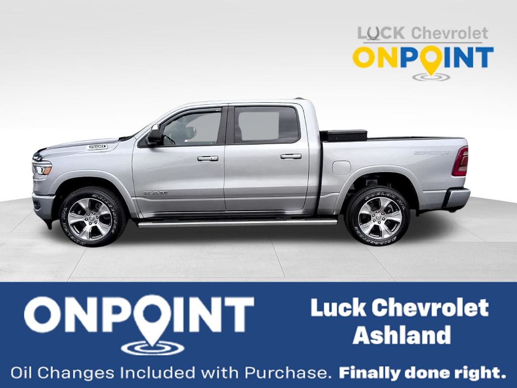 Billet Silver Metallic Clearcoat 2021 RAM 1500 Laramie Crew Cab 4WD Pickup Truck Four-Wheel Drive 8-Speed Automatic