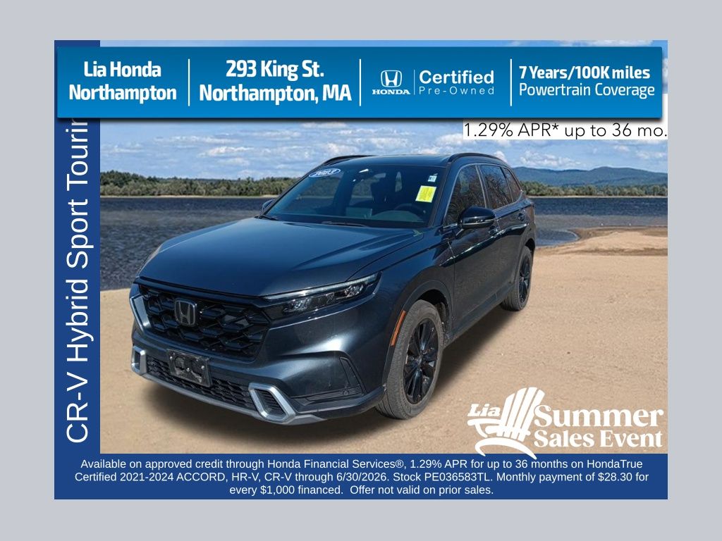 Meteorite Gray Metallic 2023 Honda CR-V Hybrid Sport Touring AWD SUV / Crossover All-Wheel Drive Continuously Variable Transmission